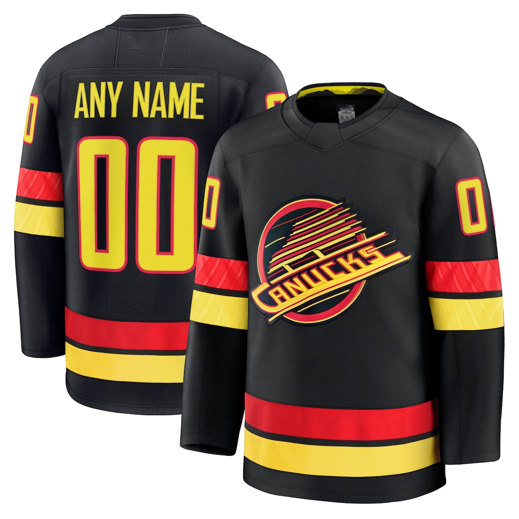 Cooneas Custom V.Canucks Black Alternate Premium Jerseys