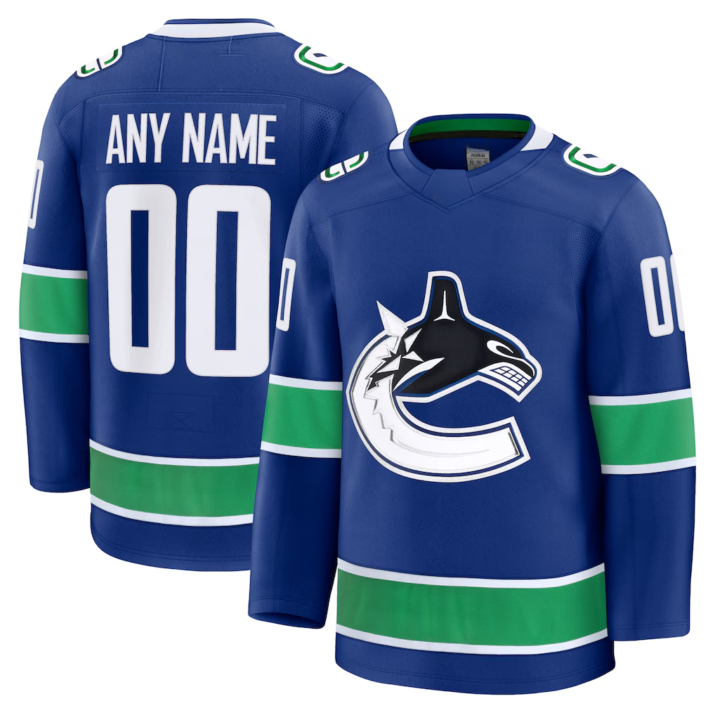 Cooneas Custom V.Canucks Blue Home Premium Jerseys