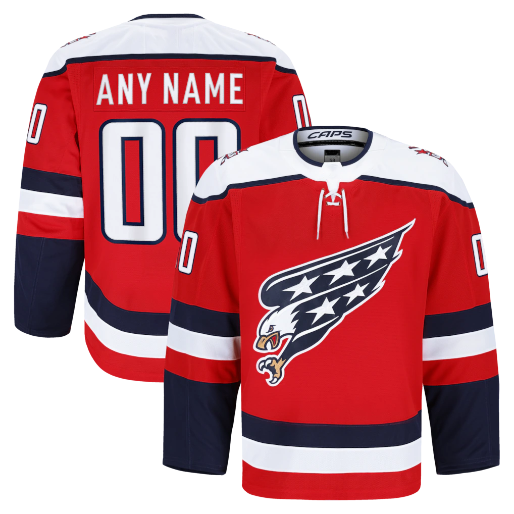 Cooneas Custom W.Capitals Red Alternate Authentic Pro Jerseys