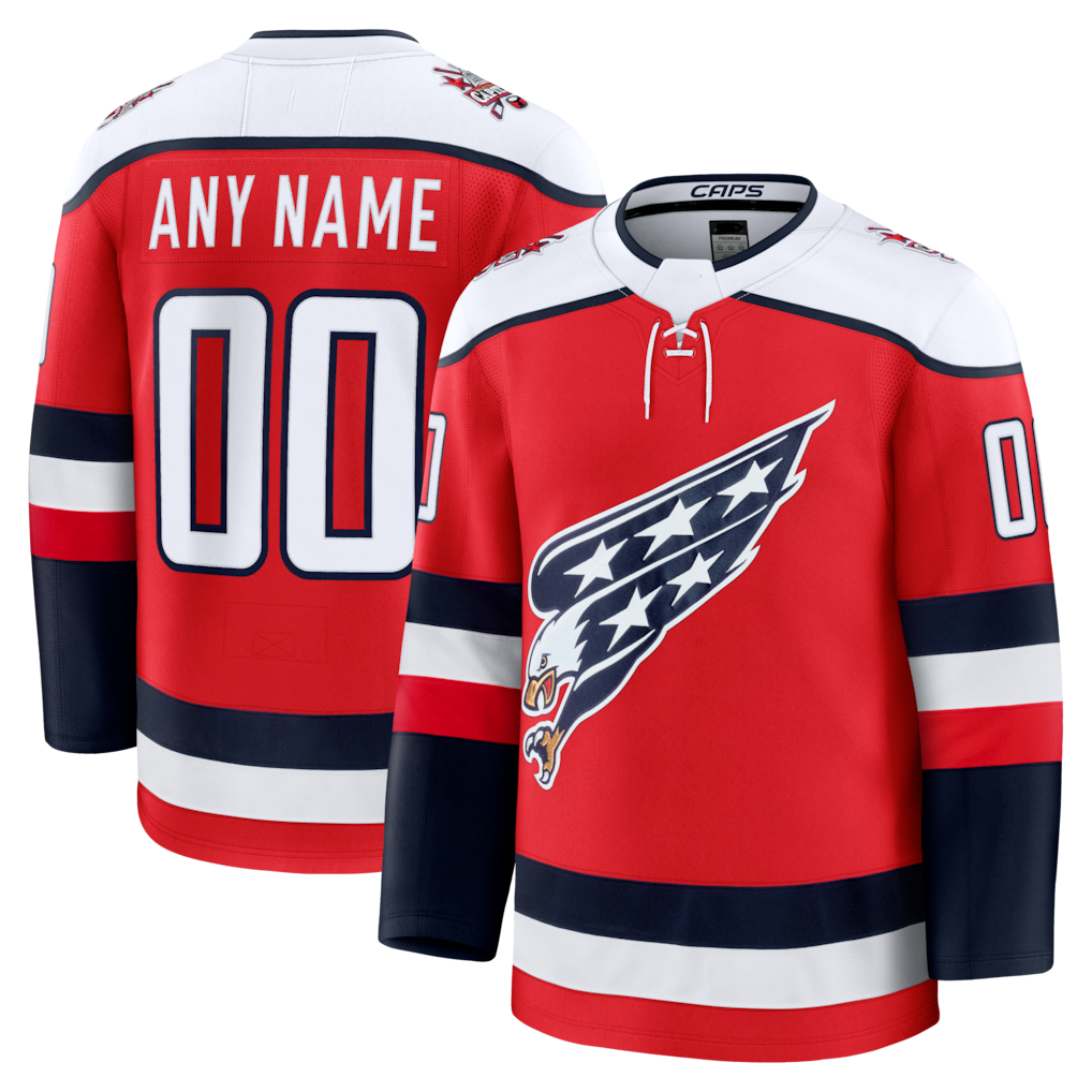 Cooneas Custom W.Capitals Red Alternate Premium Jerseys