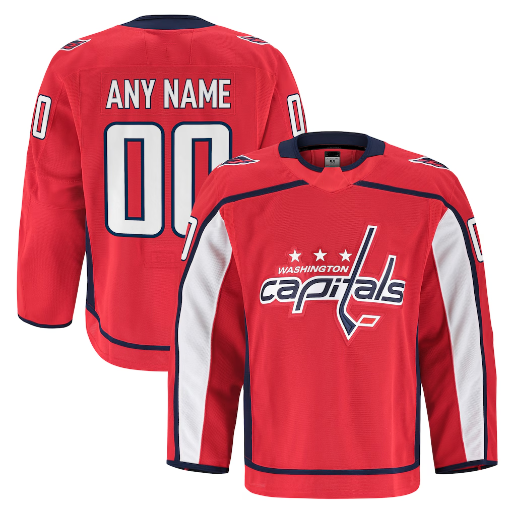 Cooneas Custom W.Capitals Red Home Authentic Pro Jerseys