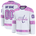 Cooneas Custom W.Capitals White 2024 Hockey Fights Cancer Practice Jerseys