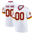 Cooneas Custom W.Commanders White Home Game Any Name & Numbers Stitched Jerseys