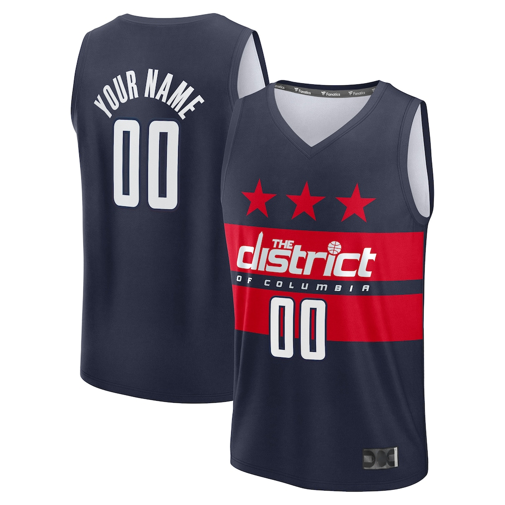 Cooneas Custom W.Wizards Navy Fast Break Jerseys - Statement Edition