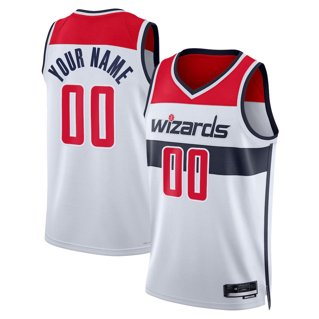 Cooneas Custom W.Wizards White Swingman Jerseys - Association Edition