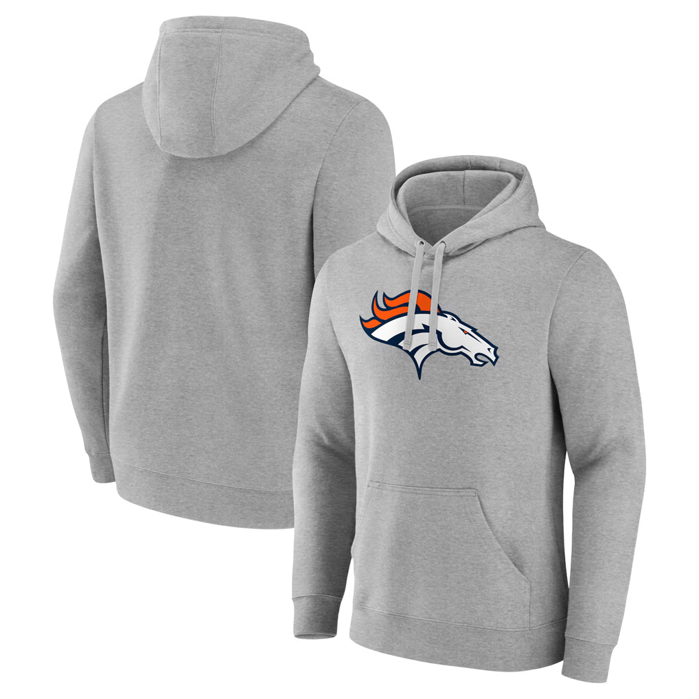 Cooneas D.Broncos Gray Pullover Hoodie Limited Blank Player Stitched Jerseys