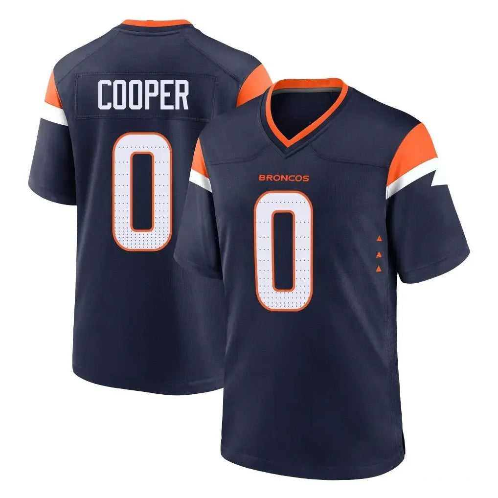 Cooneas D.Broncos #0 Jonathon Cooper Player Navy Home Game Stitched Jerseys