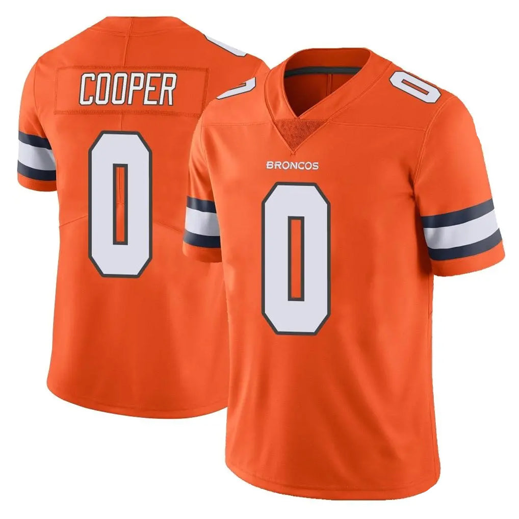 Cooneas D.Broncos #0 Jonathon Cooper Player Orange Vapor Untouchable Limited Home Game Stitched Jerseys