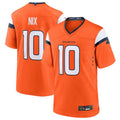 Cooneas D.Broncos #10 Bo Nix Orange 2024 Draft First Round Pick Player Game Jersey American Stitched Jerseys