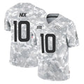 Cooneas D.Broncos #10 Bo Nix Player Arctic Camo Salute To Service Limited Stitched Jerseys