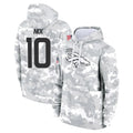 Cooneas D.Broncos #10 Bo Nix Player Arctic Camo Salute to Service Hoodies Limited Game Stitched Jerseys