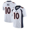Cooneas D.Broncos #10 Bo Nix Player White Vapor Untouchable Limited Home Game Stitched Jerseys