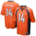 Cooneas D.Broncos #14 Courtland Sutton Orange Replica Game Stitched Jerseys