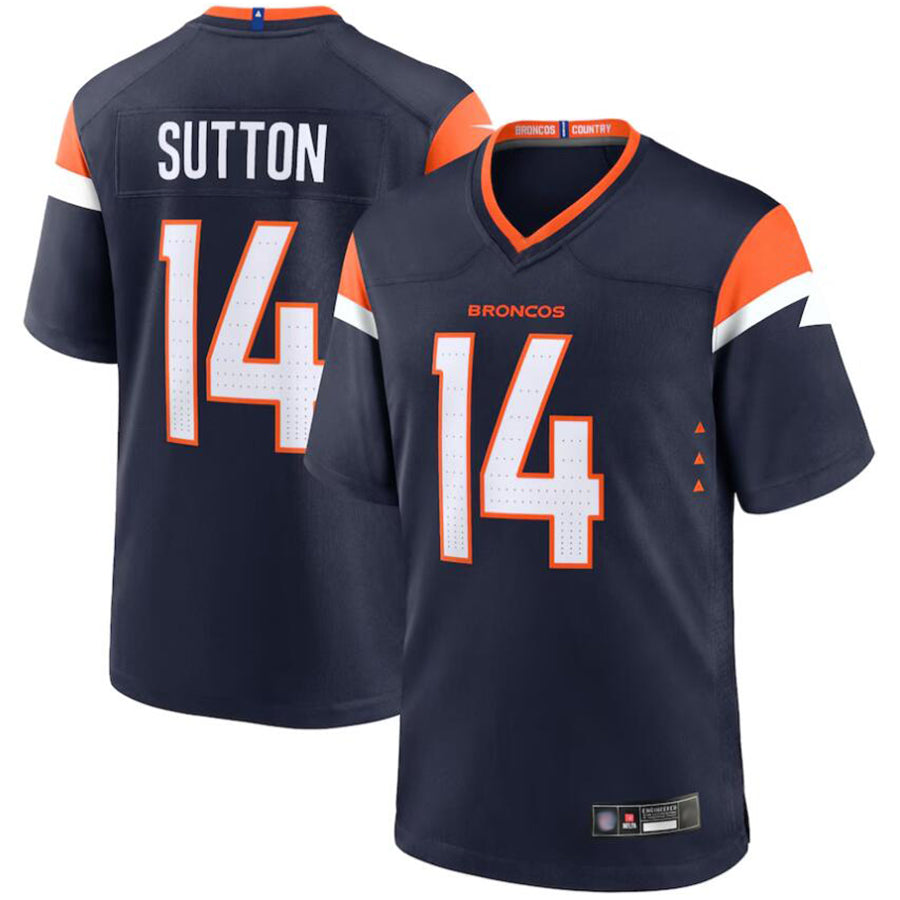Cooneas D.Broncos #14 Courtland Sutton Player Navy Home Replica Game Stitched Jerseys