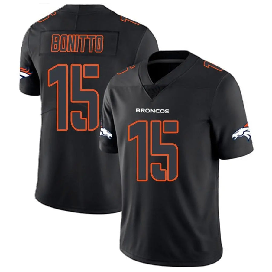 Cooneas D.Broncos #15 Nik Bonitto Player Limited Black Impact Stitched Jerseys