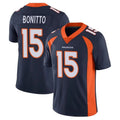 Cooneas D.Broncos #15 Nik Bonitto Player Navy Vapor Limited Stitched Jerseys