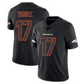 Cooneas D.Broncos #17 Jaylen Waddle Player Black Impact Limited Game Stitched Jerseys