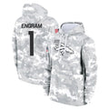 Cooneas D.Broncos #1 Evan Engram Player Arctic Camo Salute to Service Hoodies Limited Game Stitched Jerseys