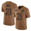 Cooneas D.Broncos #21 Riley Moss Player Brown Salute To Service Limited Stitched Jerseys