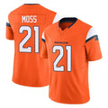 Cooneas D.Broncos #21 Riley Moss Player Orange Vapor F.U.S.E. Limited Home Game Stitched Jerseys