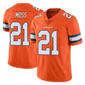 Cooneas D.Broncos #21 Riley Moss Player Orange Vapor Untouchable Limited Home Game Stitched Jerseys