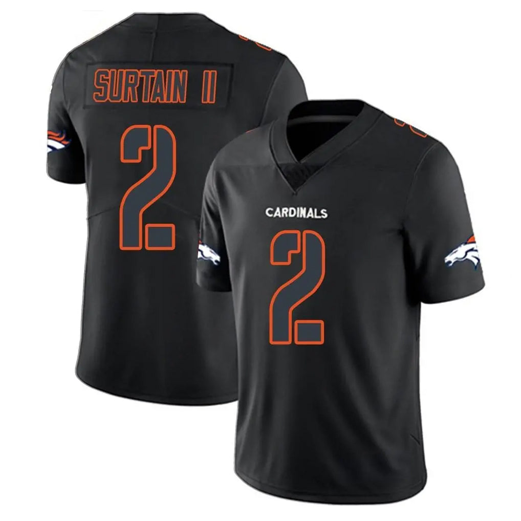 Cooneas D.Broncos #2 Pat Surtain II Player Black Impact Limited Game Stitched Jerseys