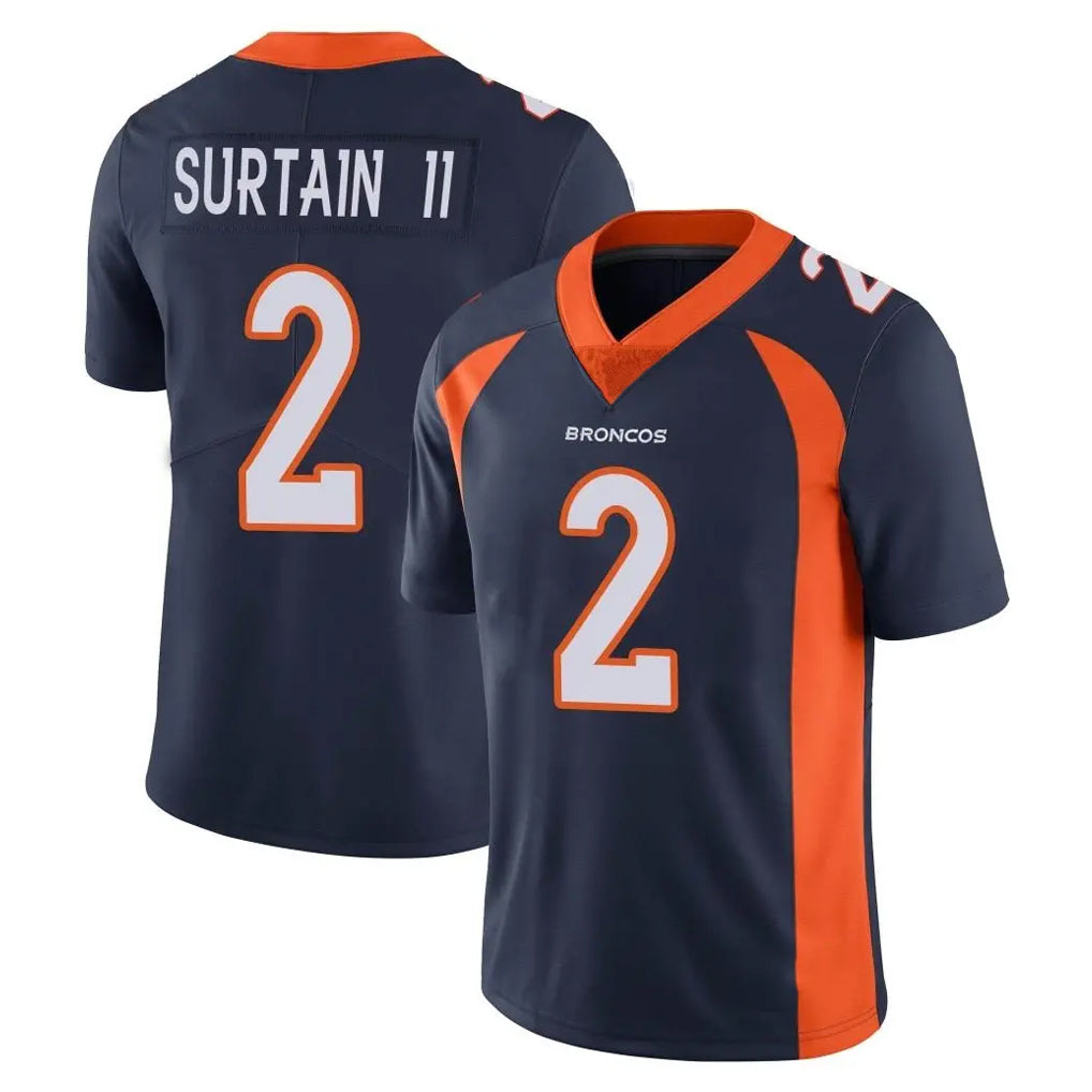 Cooneas D.Broncos #2 Pat Surtain II Player Navy Vapor Untouchable Limited Game Stitched Jerseys