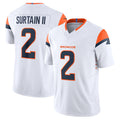 Cooneas D.Broncos #2 Patrick Surtain II Player White Vapor F.U.S.E. Limited Stitched Jerseys