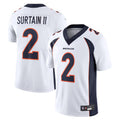 Cooneas D.Broncos #2 Patrick Surtain II Player White Vapor Untouchable Limited Stitched Jerseys