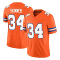 Cooneas D.Broncos #34 JL Skinner Player Orange Limited Alternate Vapor F.U.S.E. Throwback Game Stitched Jerseys