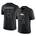 Cooneas D.Broncos #41 Drew Sanders Player Black Reflective Limited Stitched Jerseys