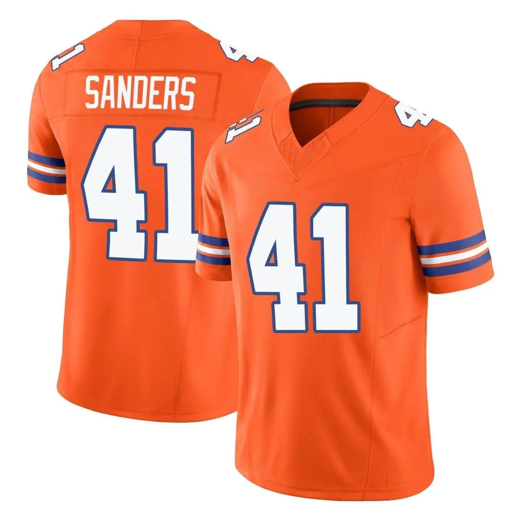 Cooneas D.Broncos #41 Drew Sanders Player Orange Limited Alternate Vapor F.U.S.E. Throwback Game Stitched Jerseys