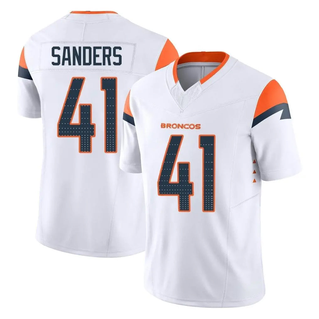 Cooneas D.Broncos #41 Drew Sanders Player White Limited Vapor F.U.S.E. Home Game Stitched Jerseys