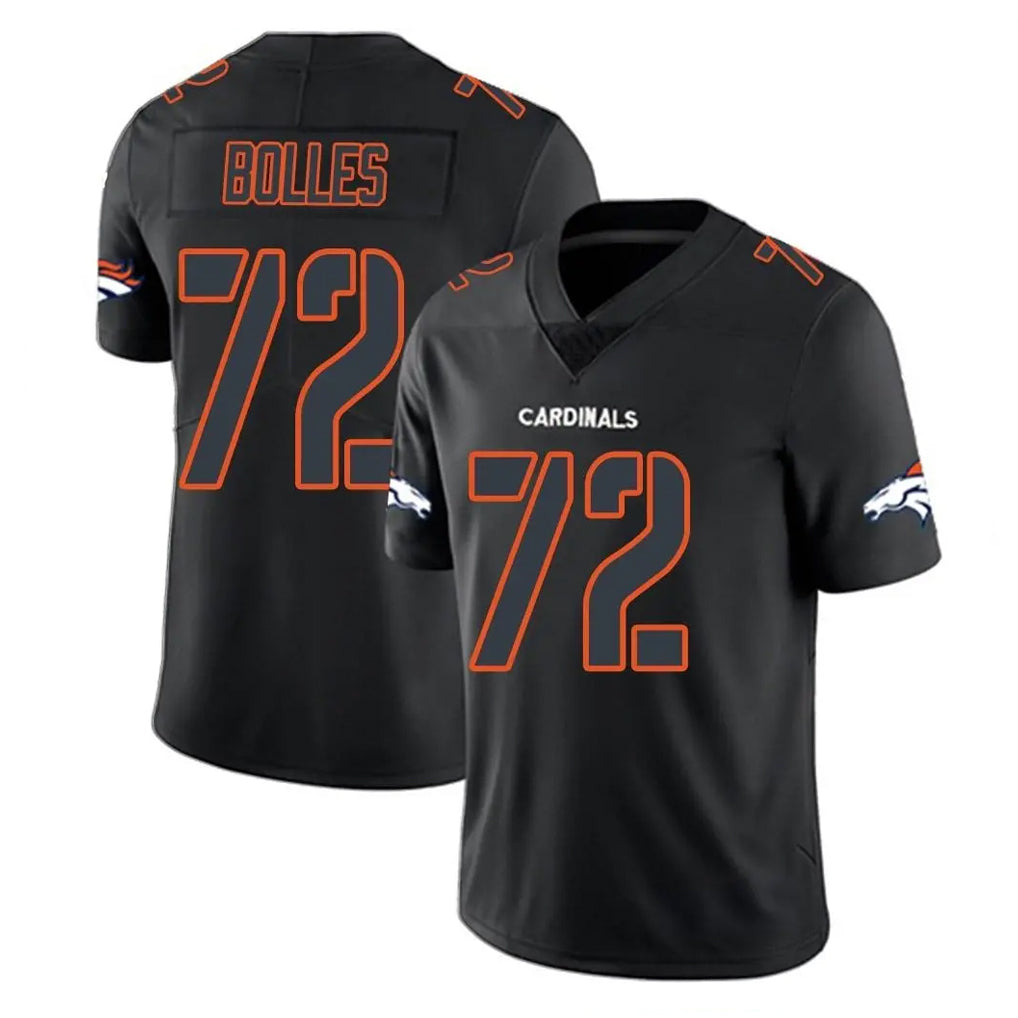 Cooneas D.Broncos #72 Garett Bolles Player Black Impact Limited Game Stitched Jerseys