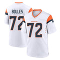 Cooneas D.Broncos #72 Garett Bolles Player White Home Game Stitched Jerseys