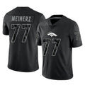 Cooneas D.Broncos #77 Quinn Meinerz Player Black Reflective Limited Stitched Jerseys
