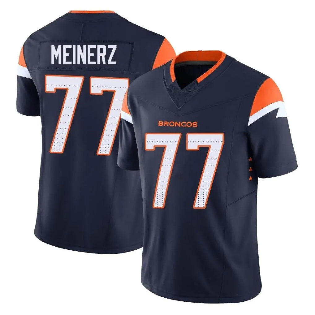 Cooneas D.Broncos #77 Quinn Meinerz Player Navy Limited Vapor F.U.S.E. Home Game Stitched Jerseys