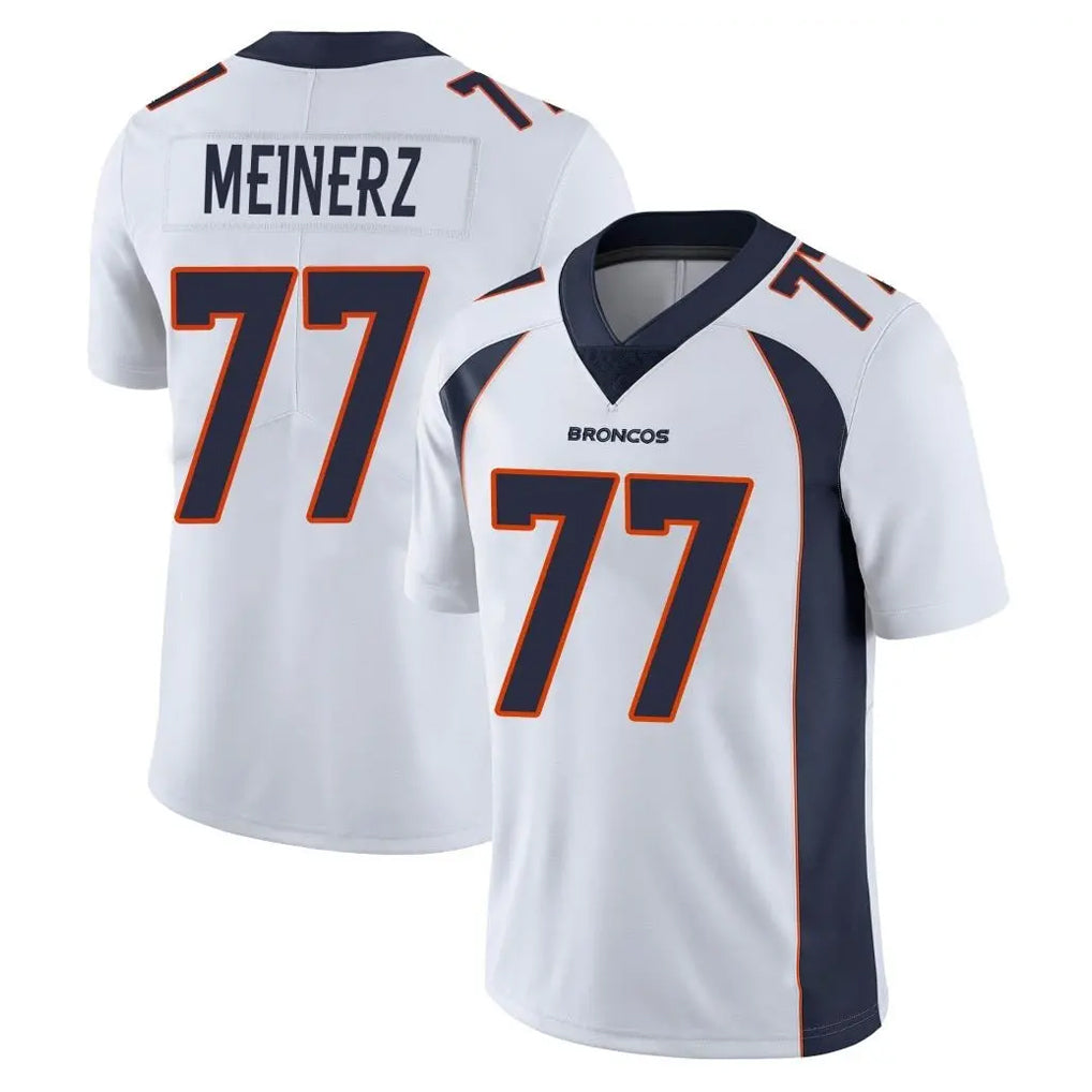 Cooneas D.Broncos #77 Quinn Meinerz Player White Vapor Untouchable Limited Home Game Stitched Jerseys