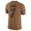 Cooneas D.Broncos #7 John Elway Player Brown Salute To Service Limited Stitched Jerseys