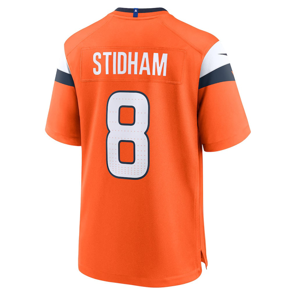 Cooneas D.Broncos #8 Jarrett Stidham Orange Team Game Stitched Jerseys