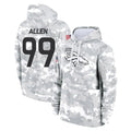 Cooneas D.Broncos #99 Zach Allen Player Arctic Camo Salute to Service Hoodies Limited Game Stitched Jerseys