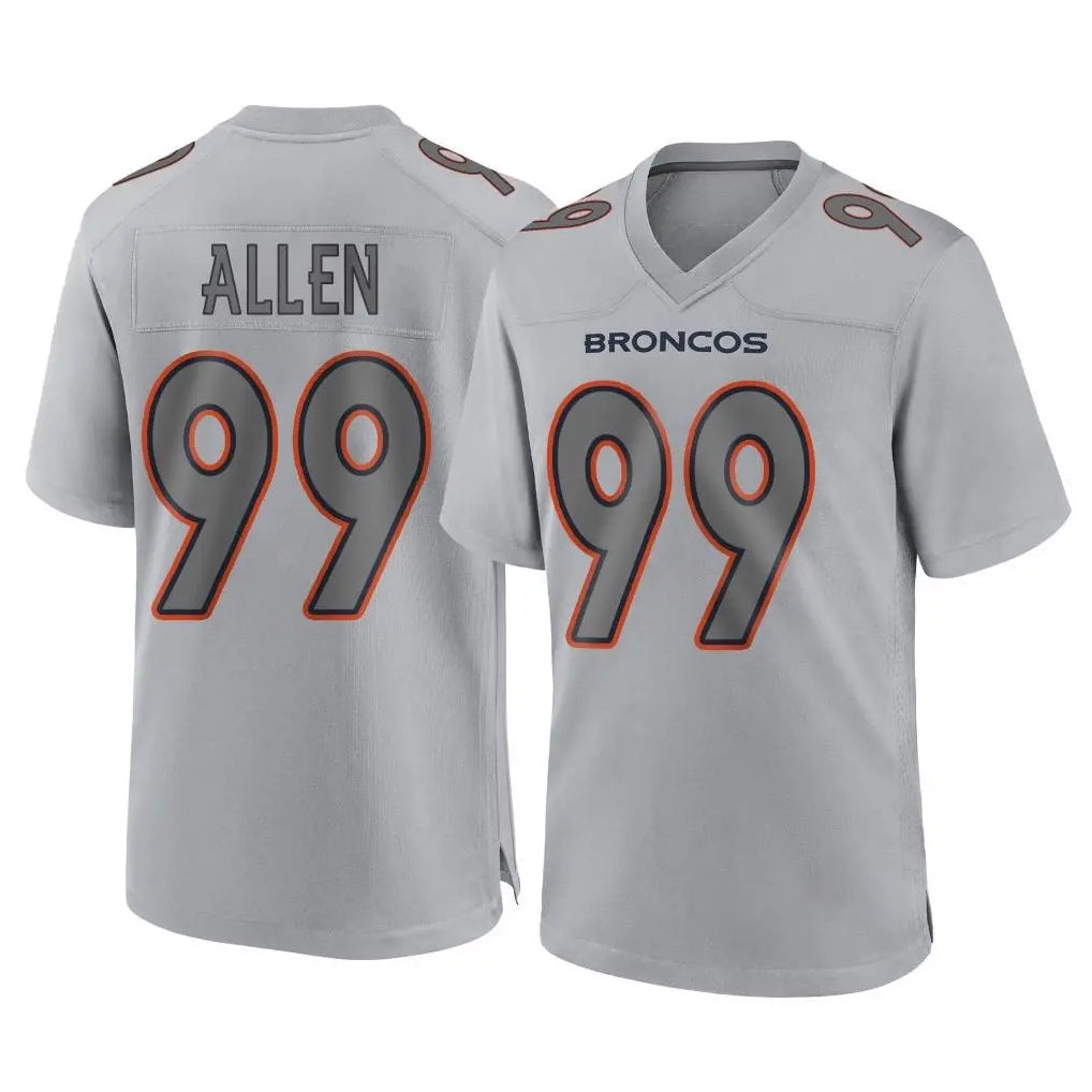 Cooneas D.Broncos #99 Zach Allen Player Gray Atmosphere Fashion Limited Game Stitched Jerseys