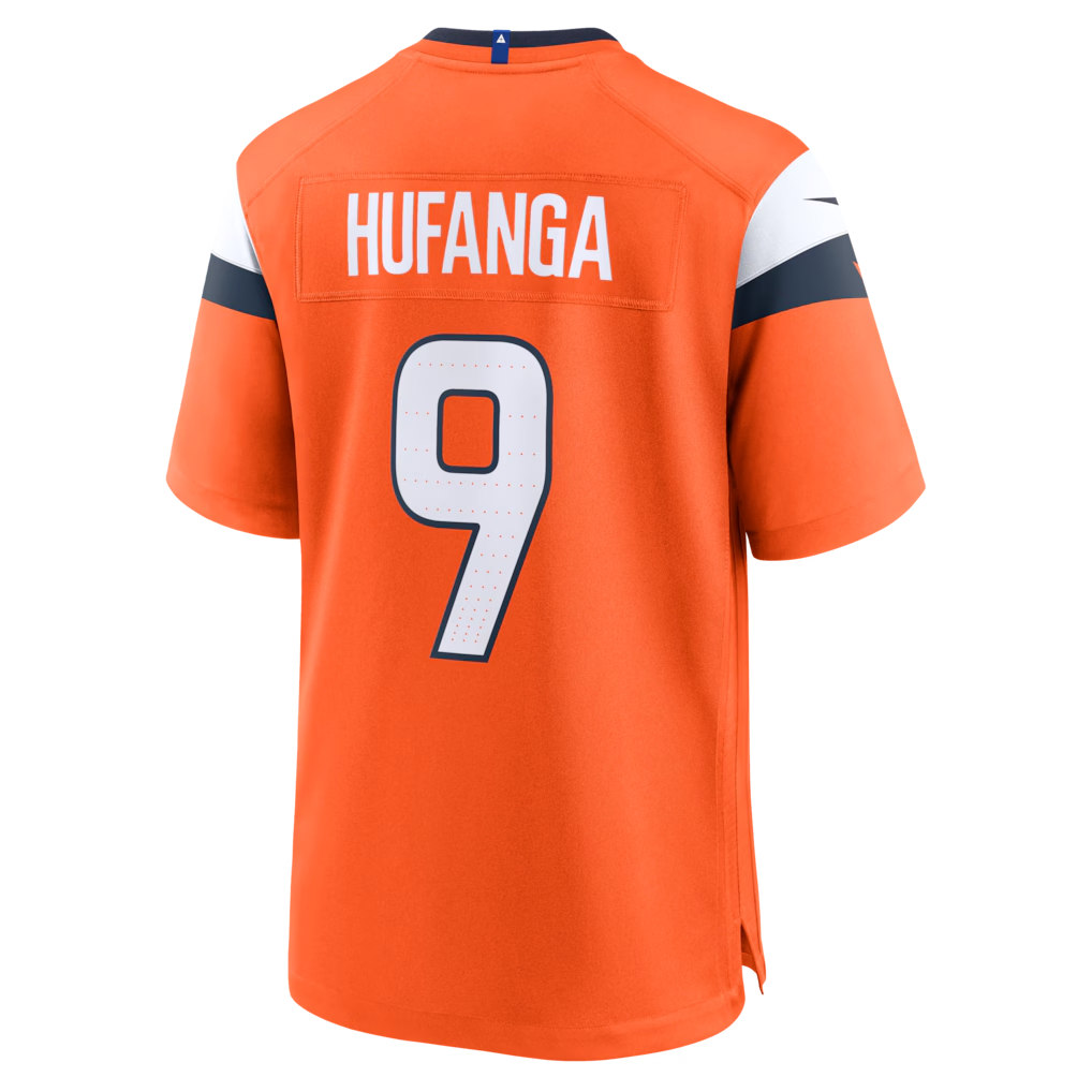 Cooneas D.Broncos #9 Talanoa Hufanga Orange Team Game Stitched Jerseys