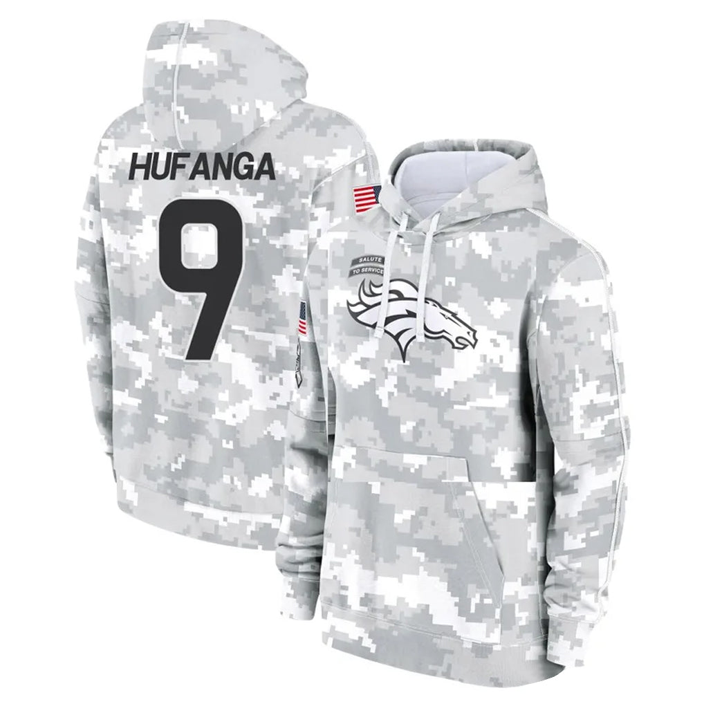 Cooneas D.Broncos #9 Talanoa Hufanga Player Arctic Camo Salute to Service Hoodies Limited Game Stitched Jerseys