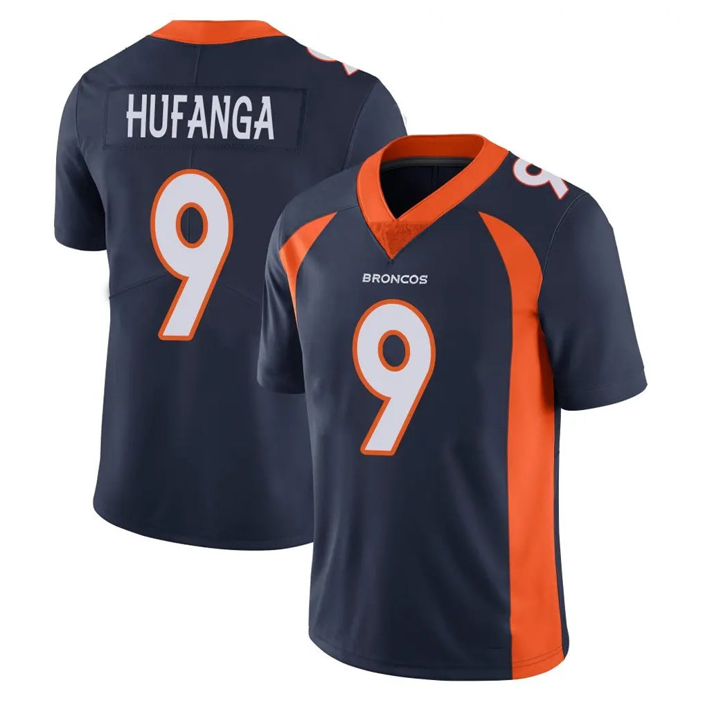 Cooneas D.Broncos #9 Talanoa Hufanga Player Navy Vapor Untouchable Limited Game Stitched Jerseys