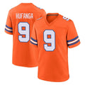 Cooneas D.Broncos #9 Talanoa Hufanga Player Orange Alternate Collection Throwback Game Stitched Jerseys