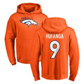 Cooneas D.Broncos #9 Talanoa Hufanga Player Orange Pullover Hoodie Limited Stitched Jerseys