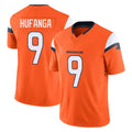 Cooneas D.Broncos #9 Talanoa Hufanga Player Orange Vapor F.U.S.E. Limited Home Game Stitched Jerseys