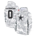 Cooneas D.Cowboys #0 DeMarvion Overshown Player Arctic Camo Salute to Service Hoodies Limited Game Stitched Jerseys