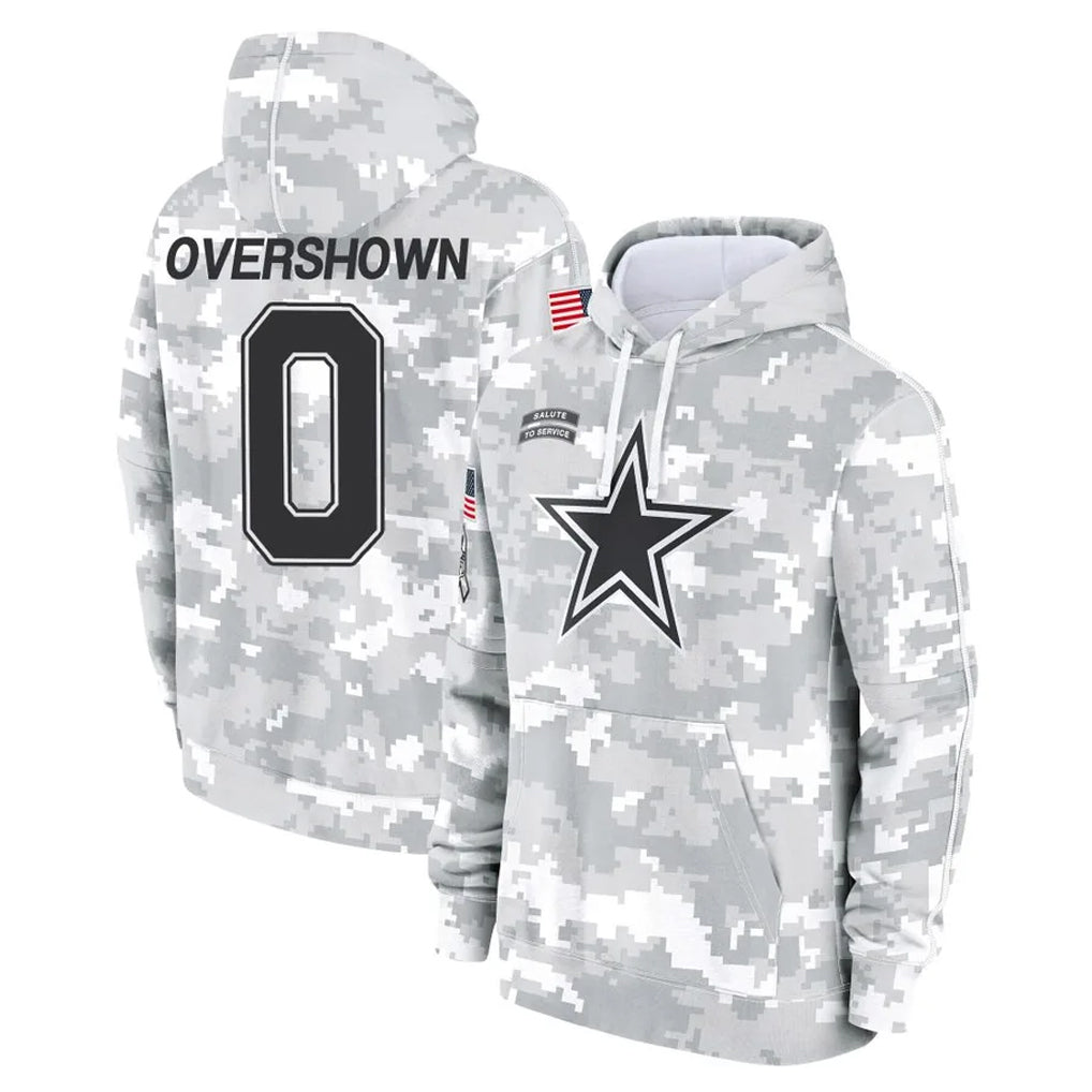 Cooneas D.Cowboys #0 DeMarvion Overshown Player Arctic Camo Salute to Service Hoodies Limited Game Stitched Jerseys